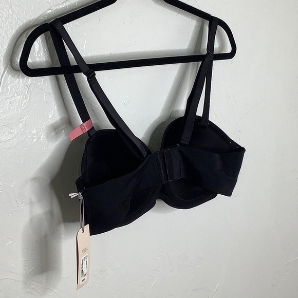 Ambrielle lightly lined Multi way push up wired strapless black bra SZ 38C NWT - Picture 5 of 14